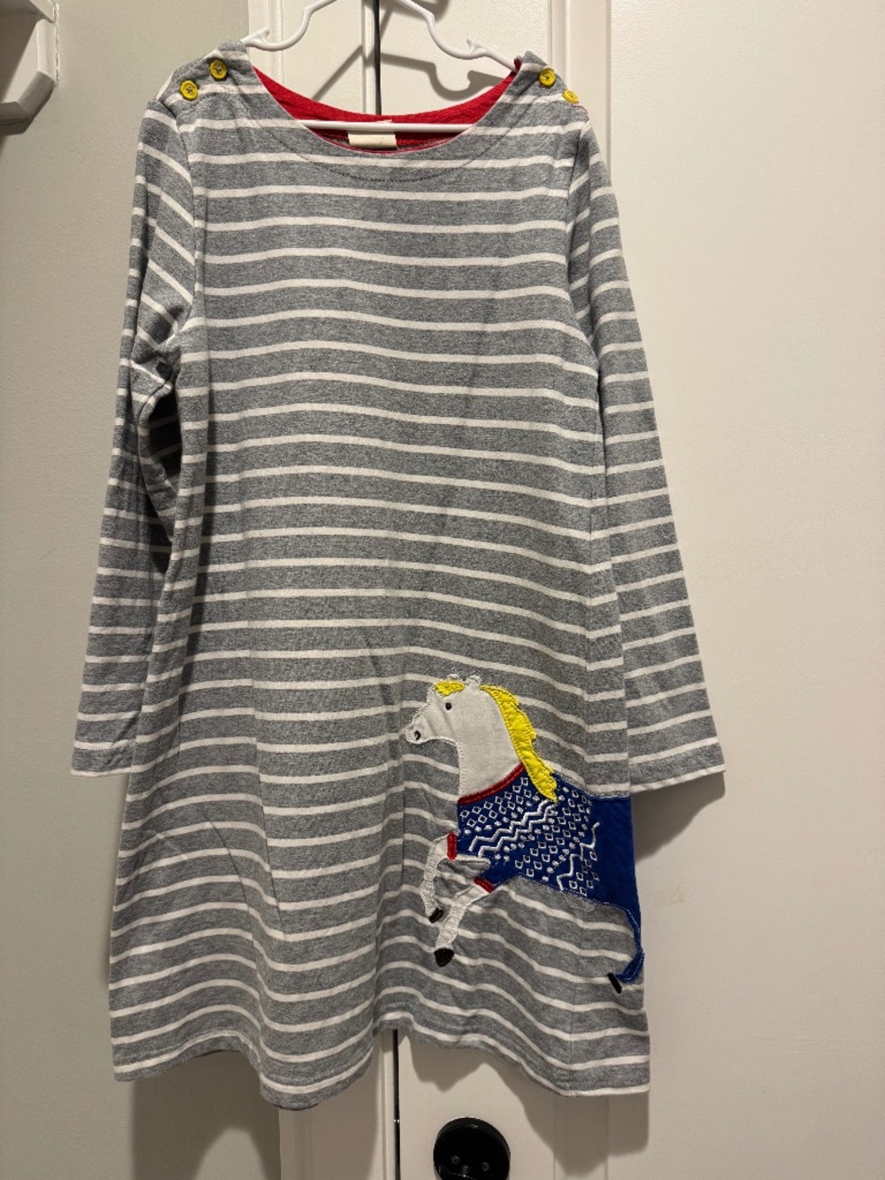 Mini Boden horse dress size 7-8